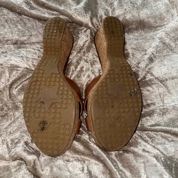 Beautiful cork wedge Jimmy Choo sandals. So comfortable and gently worn. - Picture 3 of 4
